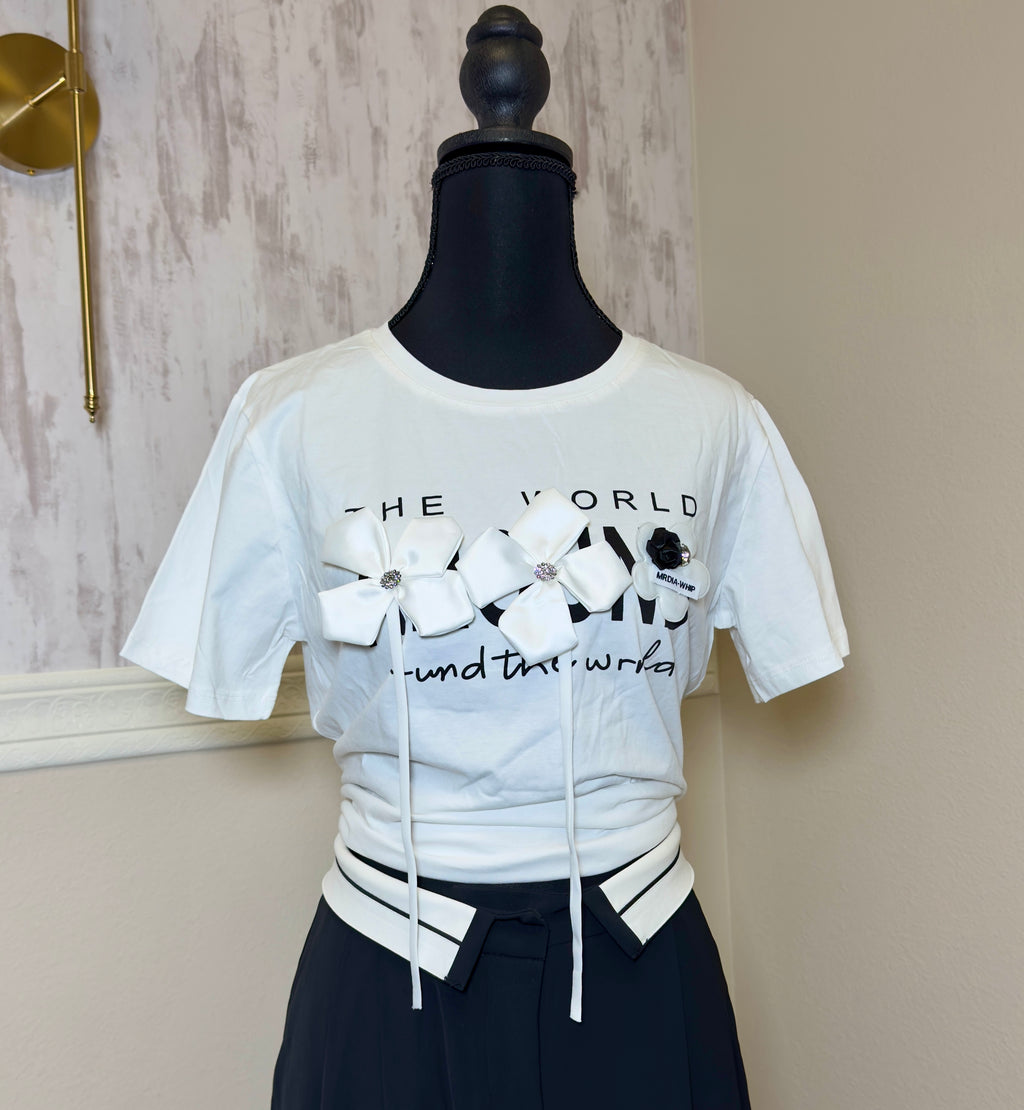 Floral Design T-shirt